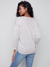 Load image into Gallery viewer, Charlie B - Cole-Dye Love You Foil Print Sweater - C2506
