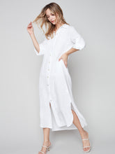 Load image into Gallery viewer, Charlie B - Long Duster Linen Dress - C3106RR

