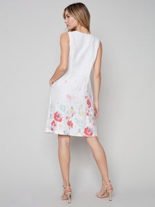Charlie B - Printed A-Line Sleeveless Dress - C3115B