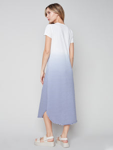 Charlie B - Ombre Stripe Cotton Slub Dress - C3127SR