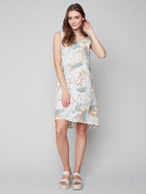 Load image into Gallery viewer, Charlie B - Printed Linen A-Line Sleeveless Dress - C3154
