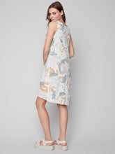 Load image into Gallery viewer, Charlie B - Printed Linen A-Line Sleeveless Dress - C3154
