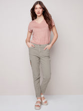 Load image into Gallery viewer, Charlie B - Cotton Canva Cargo Pant - C5249RR
