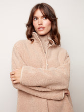 Load image into Gallery viewer, Charlie B - C6229 - Reversible Faux Suede/Sherpa Coat
