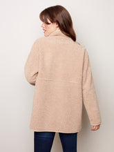 Load image into Gallery viewer, Charlie B - C6229 - Reversible Faux Suede/Sherpa Coat
