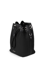 Load image into Gallery viewer, Lambert - Camilla Black Vegan Microsuede Bucket Bag
