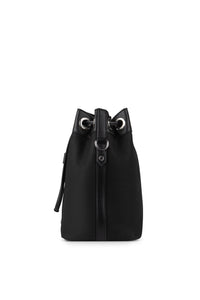 Lambert - Camilla Black Vegan Microsuede Bucket Bag