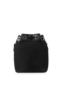 Lambert - Camilla Black Vegan Microsuede Bucket Bag