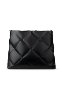 Lambert - Lola Black Quilted Vegan Leather Tote Bag