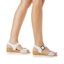 Load image into Gallery viewer, Rock/Waveprint Sandal - R6152 - Elegant Steps
