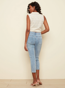Charlie B - Cropped Pull-On Jean with Cuff - C5335-304