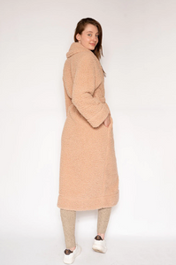 Latte Love - LW05KT500A - Long Sherpa Robe Coat