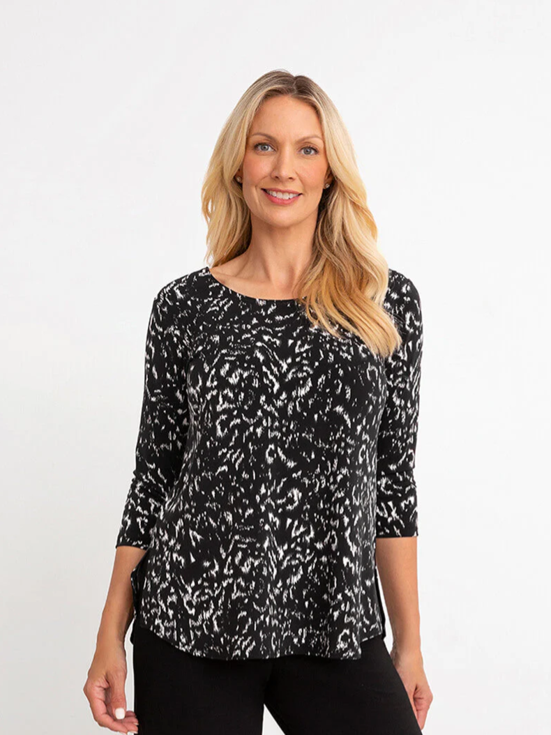 Sympli - 22110RP-2 - Go To Classic T Relax, 3/4 Sleeve, Print