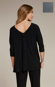 Icon Reversible Top, 3/4 Sleeve - Elegant Steps